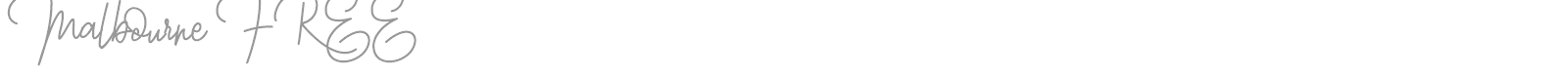 Malbourne font preview